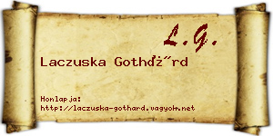 Laczuska Gothárd névjegykártya